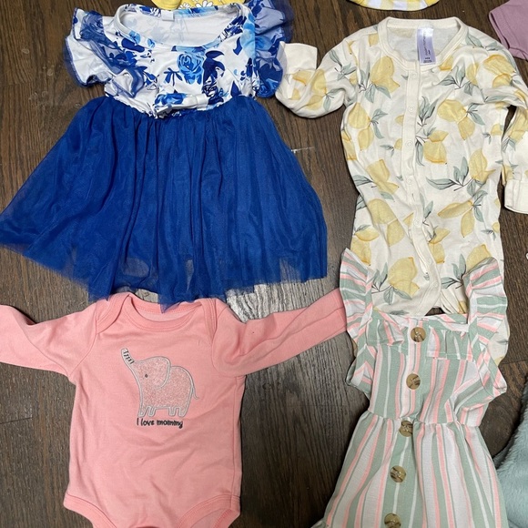 Assorted Baby Onesies and Dresses bundle 3-6 months - Picture 2 of 4